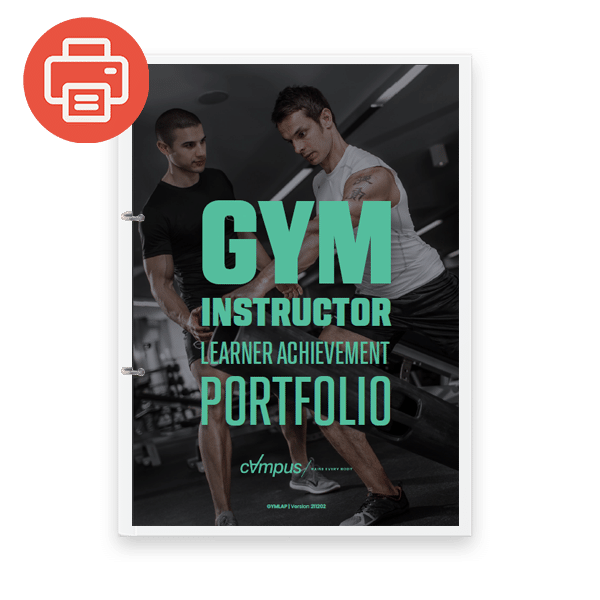 Gym Instructor Learner Achievement Portfolio - Printed