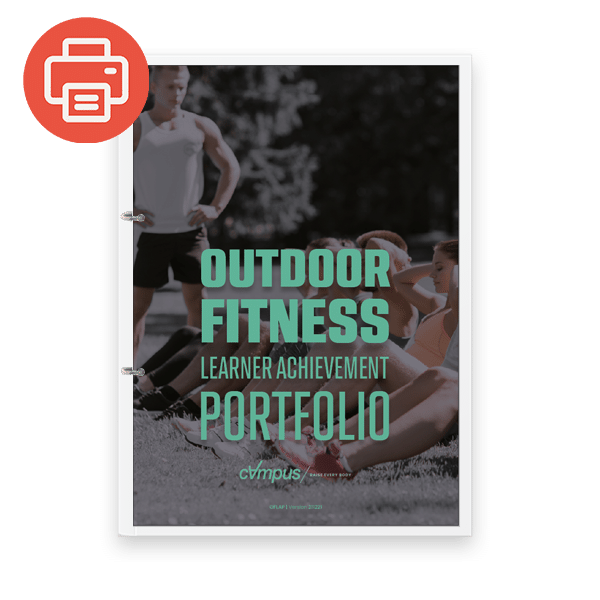 Outdoor Fitness Learner Achievement Portfolio - Printed